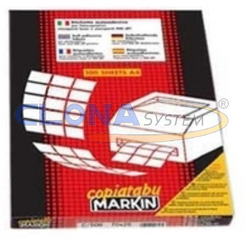 Etichette Adesive Markin C/553 Bianca Confezione 100 Fogli in A4 (40 Etichette da 48,5x25,4)