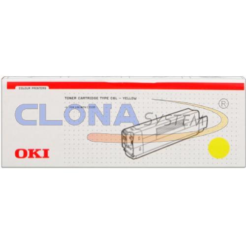 Cartuccia Toner Originale OKI "Type C6 L" C3100 Giallo