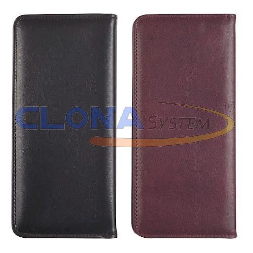 Portabiglietti da visita 64 posti, in materiale skay bordeaux 12x26
