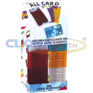 PORTA CARDS CARTE DI CREDITO 8,5X5,4 IN PVC RIGIDO TRASPARENTE OPACO 