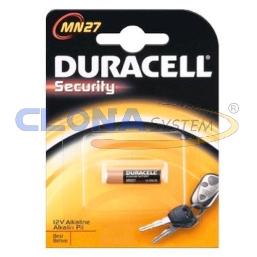 PILA MN27 ALKALINA 12V PER TELECOMANDO DURACELL BLISTER DA 1PZ