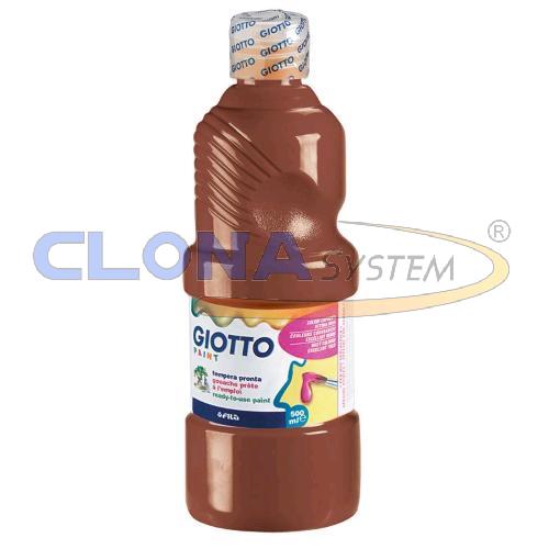 Tempera pronta Giotto Flacone da 500ml Marrone 