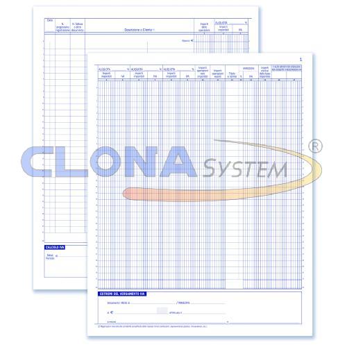 Registro Fatture, 22 pagg. numerate, DATA UFFICIO DU1387N0000