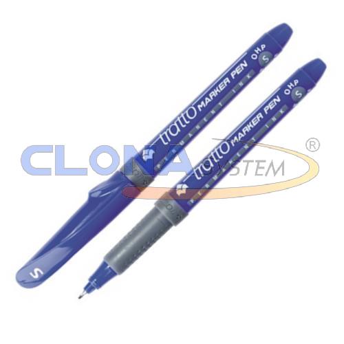 PENNARELLO TRATTO MARKER PEN OHP S BLU   SUPERFINE 