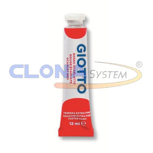 TEMPERA GIOTTO TUBETTO 12ml 08 ROSSO SCARLATTO