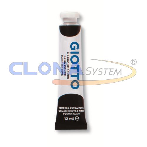TEMPERA GIOTTO TUBETTO 12ml 23 MARRONE SCURO