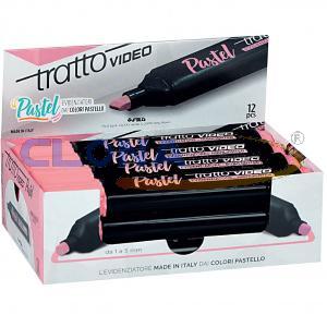 EVIDENZIATORI TRATTO VIDEO PASTEL FILA ROSA POMPELMO