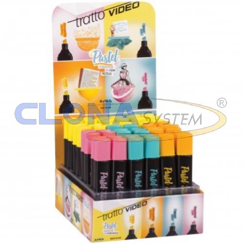 EVIDENZIATORI TRATTO VIDEO PASTEL FILA ARANCIONE MANDARINO