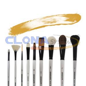 PENNELLO DALER ROWNEY GRADUATE PUNTA TONDA MANICO LUNGO N°4 SETOLA IN PELURIA SINTETICA