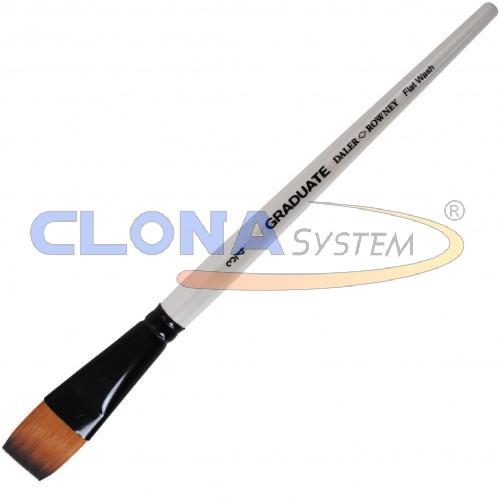 PENNELLO DALER ROWNEY GRADUATE PUNTA PIATTA MANICO CORTO N°3/4 SETOLA IN PELURIA SINTETICA