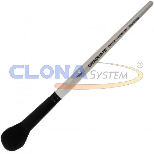 PENNELLO DALER ROWNEY GRADUATE PUNTA BOMBASINO OVALE MANICO CORTO N°1/2'' SETOLA IN PELURIA DI CAPRA SCURA