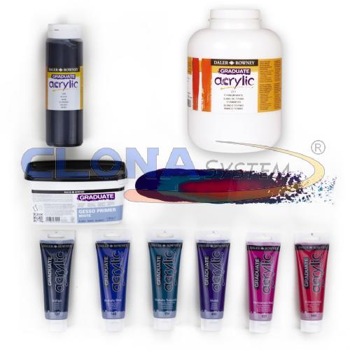 COLORE ACRILICO DALER ROWNEY GRADUATE N.702 ARGENTO (IMIT) 120ML