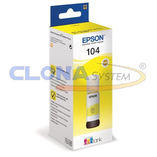 Tanica inchiostro Originale Epson 104 Giallo 65ML