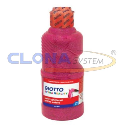 Giotto tempera pronta glitter paint magenta