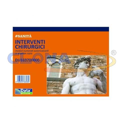 Interventi chirurgici, blocco di 50/50 copie autoricalcanti, DATA UFFICIO DU169700000