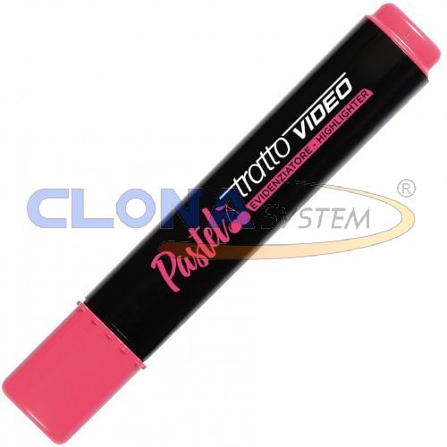 EVIDENZIATORE TRATTO VIDEO PASTEL ROSSO PASTEL