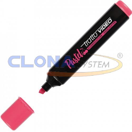 EVIDENZIATORE TRATTO VIDEO PASTEL ROSSO PASTEL