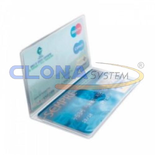SALVA CARDS A 2 TASCHE 8,5X5,4 PVC TRASPARENTE FAVORIT 02/7838