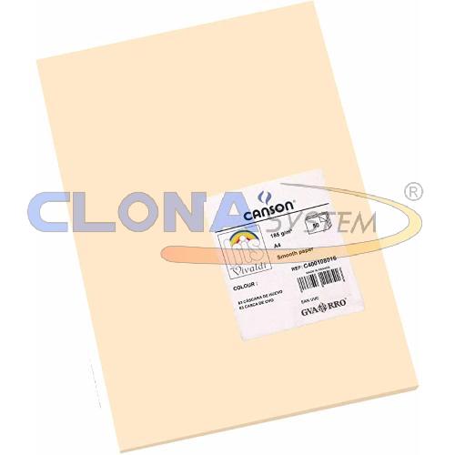 Risma cartoncino Canson Vivaldi A4, 185g. Rosa Pelle 83 (conf. 50 fogli)