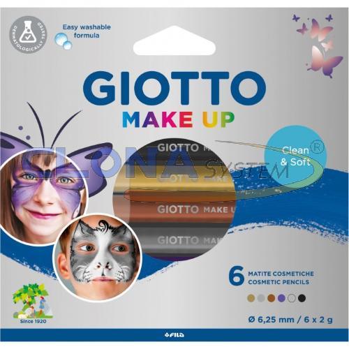 SET 6 MATITE COSMETICHE GIOTTO MAKE UP COLORI METALLIZZATI