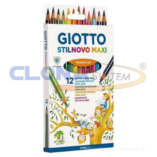 SCATOLA 12 MATITE COLORATE GIOTTO STILNOVO MAXI