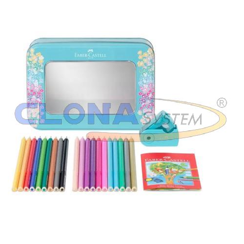Set regalo 20 matite colorate e temperino Faber-Castell Sparkle