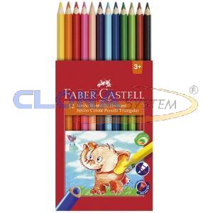SCATOLA 12 MATITE TRIANGOLARI FABER-CASTELL JUMBO