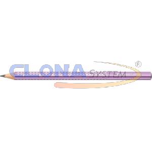 Matite triangolari Jumbo Faber-Castell Sparkle Cosmic viola metallizzato