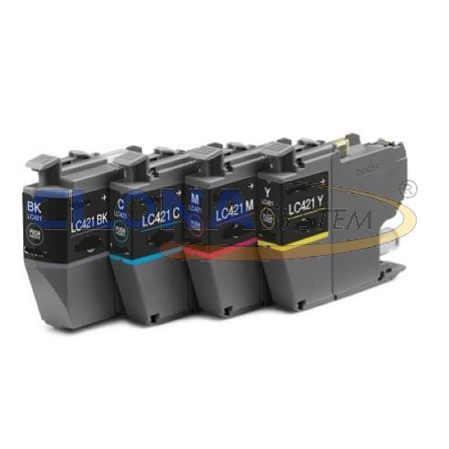 Cartuccia inkjet compatibile Brother LC421XLY giallo