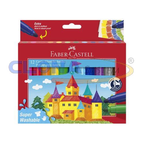 Scatola 12 pennarelli Jumbo Faber-Castell