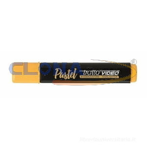 EVIDENZIATORI TRATTO VIDEO PASTEL FILA ARANCIONE PASTEL
