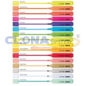 EVIDENZIATORI TRATTO VIDEO PASTEL FILA ARANCIONE PASTEL